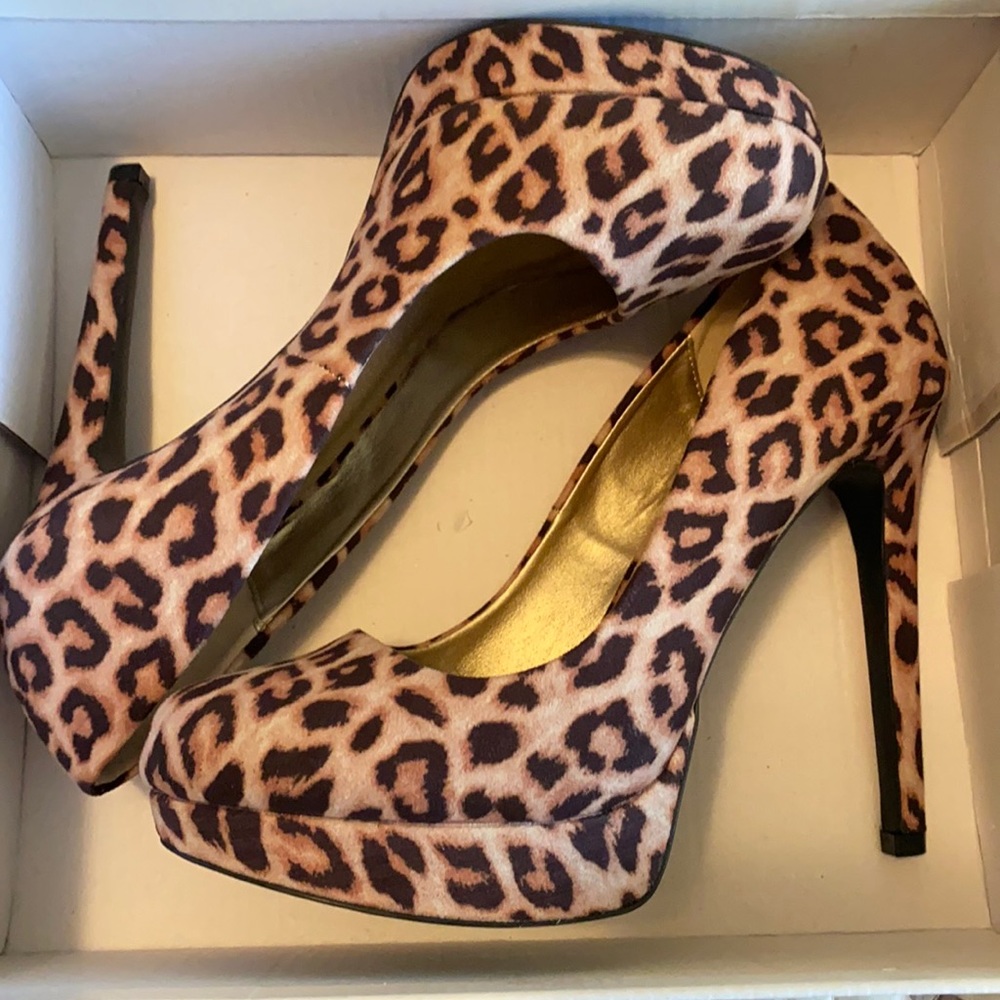 Cheetah print heels
